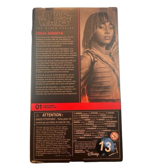 Star Wars The Black Series Acolytes 6" Action Figure Osha Aniseya #01 New In Box - Picture 4 of 4